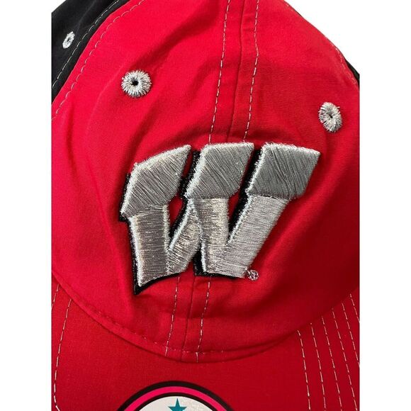 NWT University of Wisconsin Badgers Zephyr Womens Adjustable Logo Cap Big 10 Hat - Picture 2 of 5